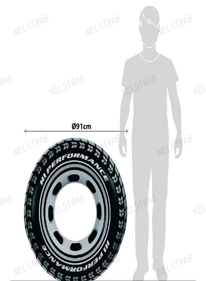 NELSTRAB:- Tayar Swim Tube for Kids Swimming Leering Ring for Girls and Boys Swimming Tube Inflatable Swim Ring(9 + Year Up)(Size - 36''inch)(1 PIS) - Image 5
